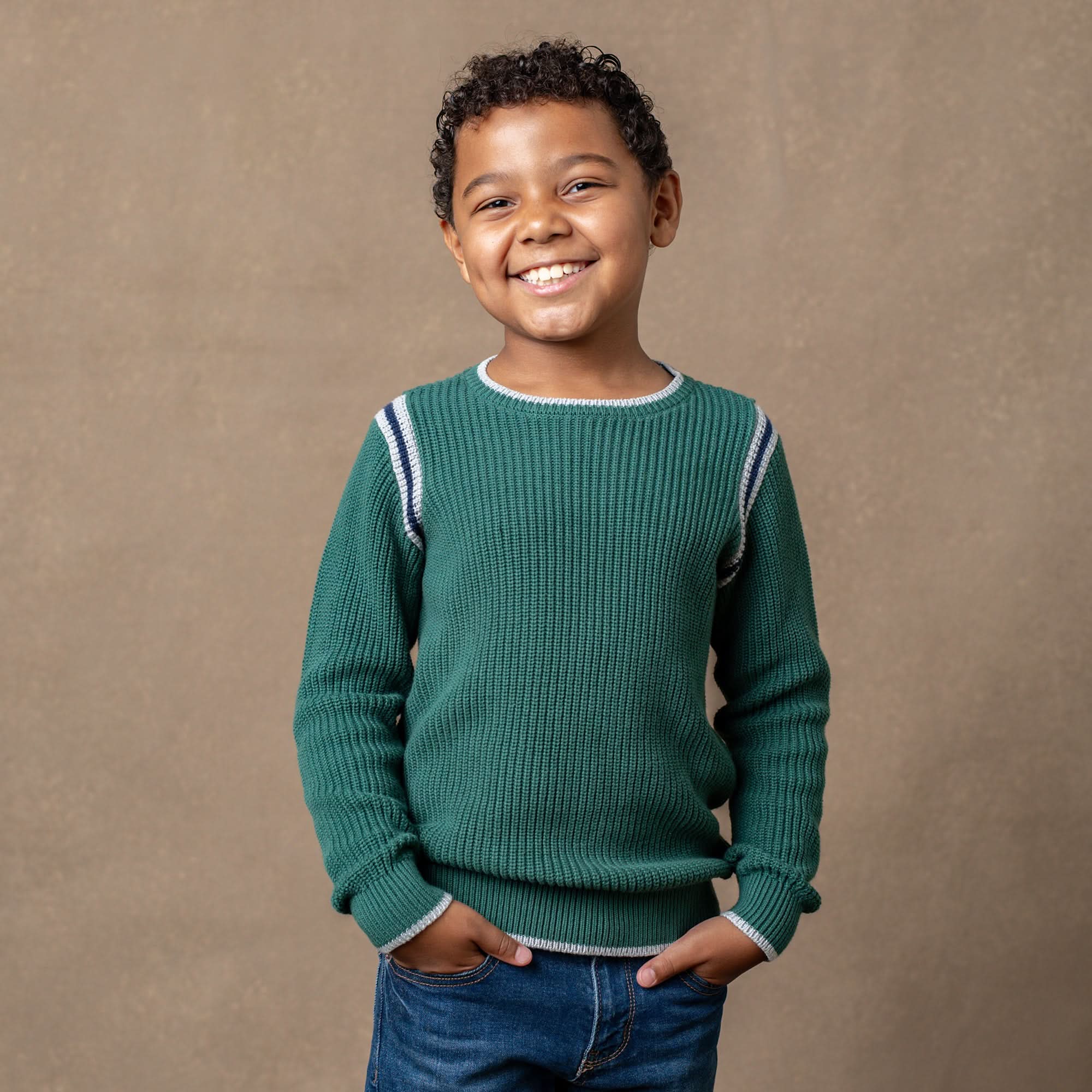 Image of Organic Sporty Crew Neck Sweater